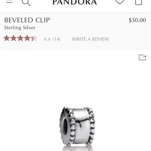 Pandora beveled clips